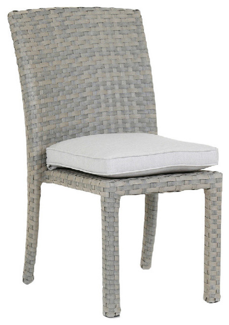 Sunset West Majorca Armless Dining Chair With Cushions Tropical Outdoor Dining Chairs By Sunset West Outdoor Furniture Houzz