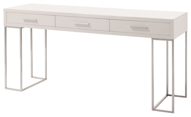 J M Furniture Sg02 Modern Office Desk White High Gloss Contemporary Desks And Hutches By Houzz J M Furniture Sg02 Modern Office Desk, White Modern Office Desk