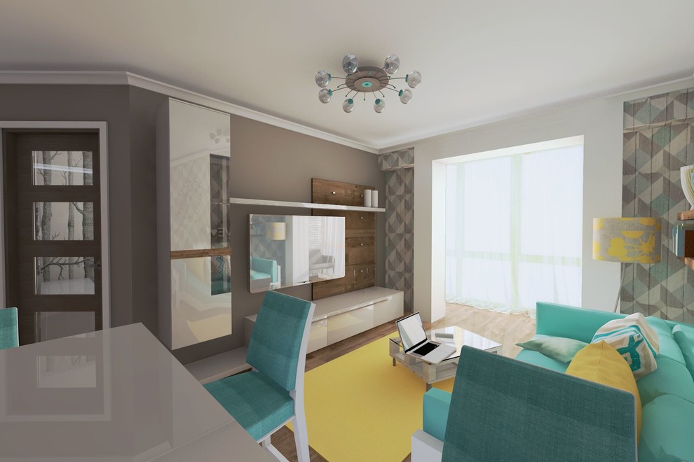 Дизайн гостиной. ЖК Урожайный, Адлер