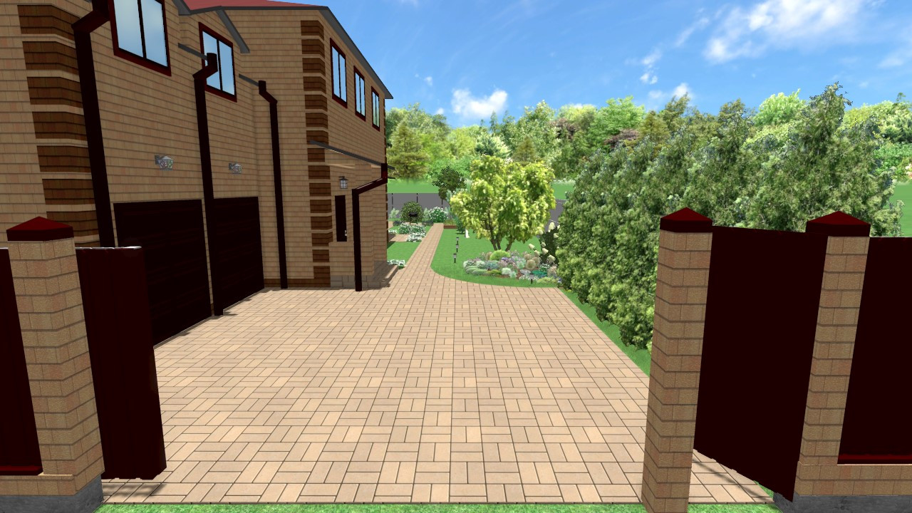 3D ландшафтный проект 1500 руб./сотка + все планы и чертежи