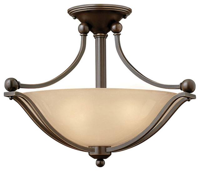 Hinkley Bolla Small Semi-Flush Mount, Olde Bronze