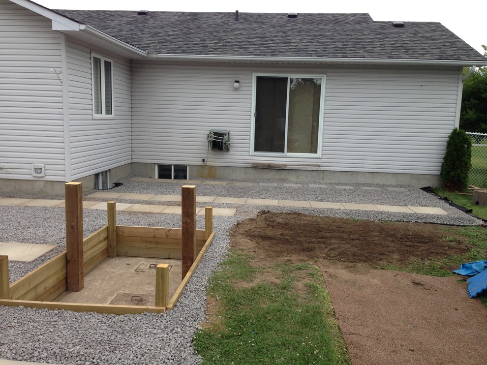 Deck - huge transitional backyard deck idea