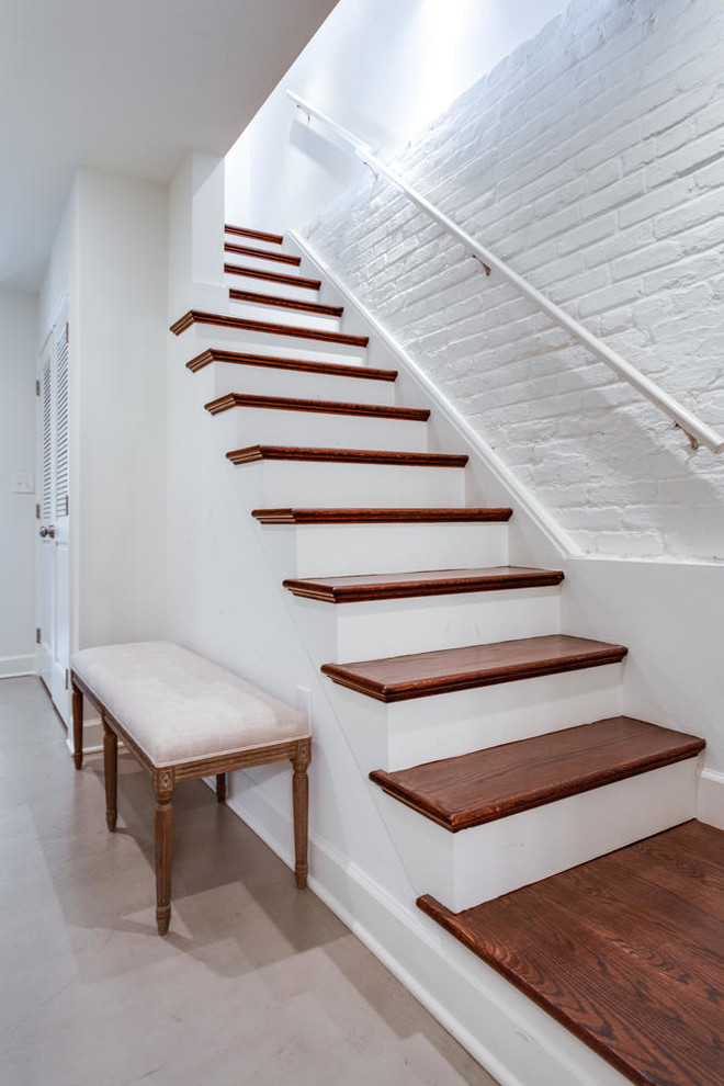Inspiration for a transitional staircase in DC Metro.