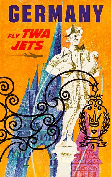 Aviation Vintage Poster.GERMANY.Home art Decor Interior design.1034i Aviation Vintage Poster.GERMANY.Home art Decor Interior design.1034i