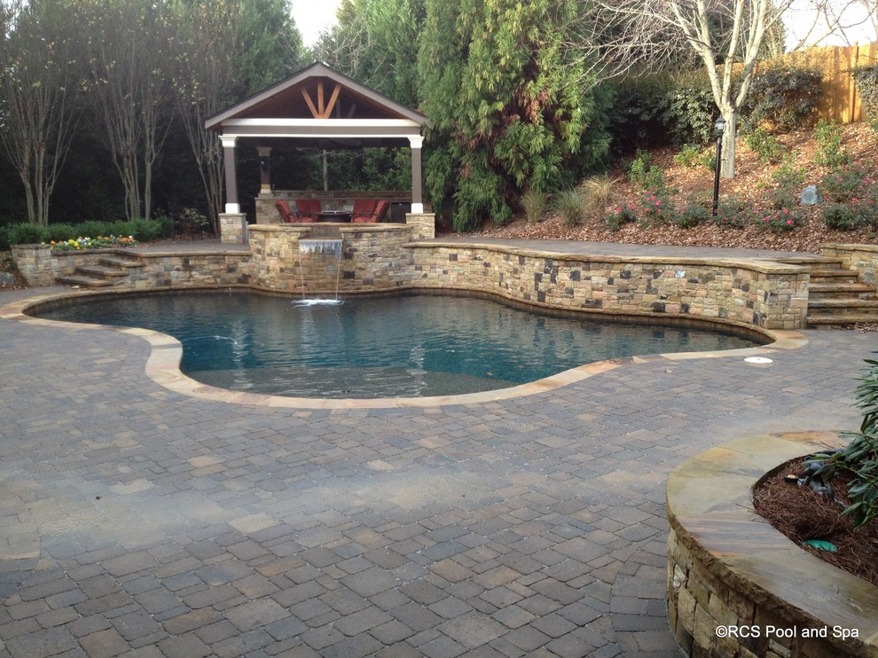 This is an example of a traditional pool in Atlanta.