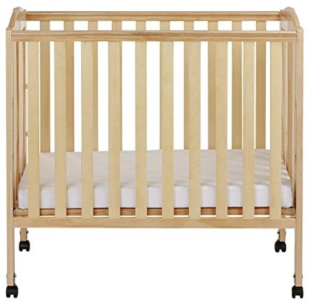 Dream On Me 3 In 1 Folding Portable Crib In Natural