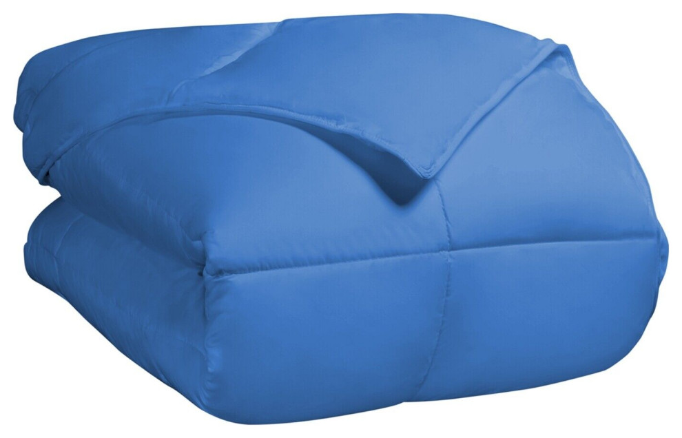 Baffle Box Stitched Alternative Comforter, Full/Queen Contemporary