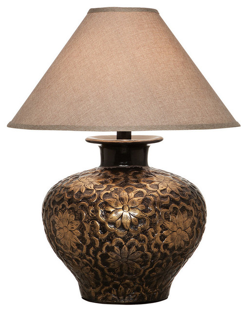 Lomasi Table Lamp With Shade, Gold