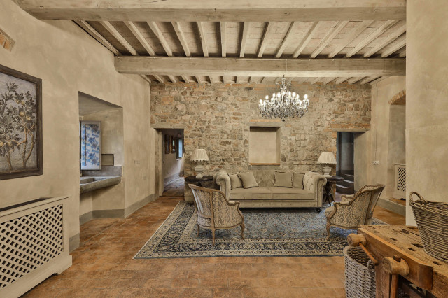 Interior Design Mulino dell'Abate french-country-vardagsrum