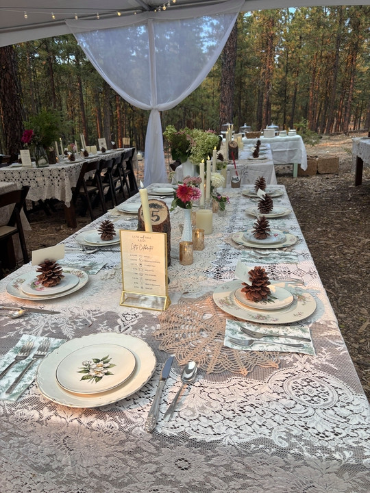 Wedding Design in the Forests of Chelan, WA