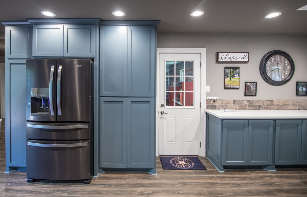 Slate Blue Kitchen Renovation Houston by Americana LLC Houzz
