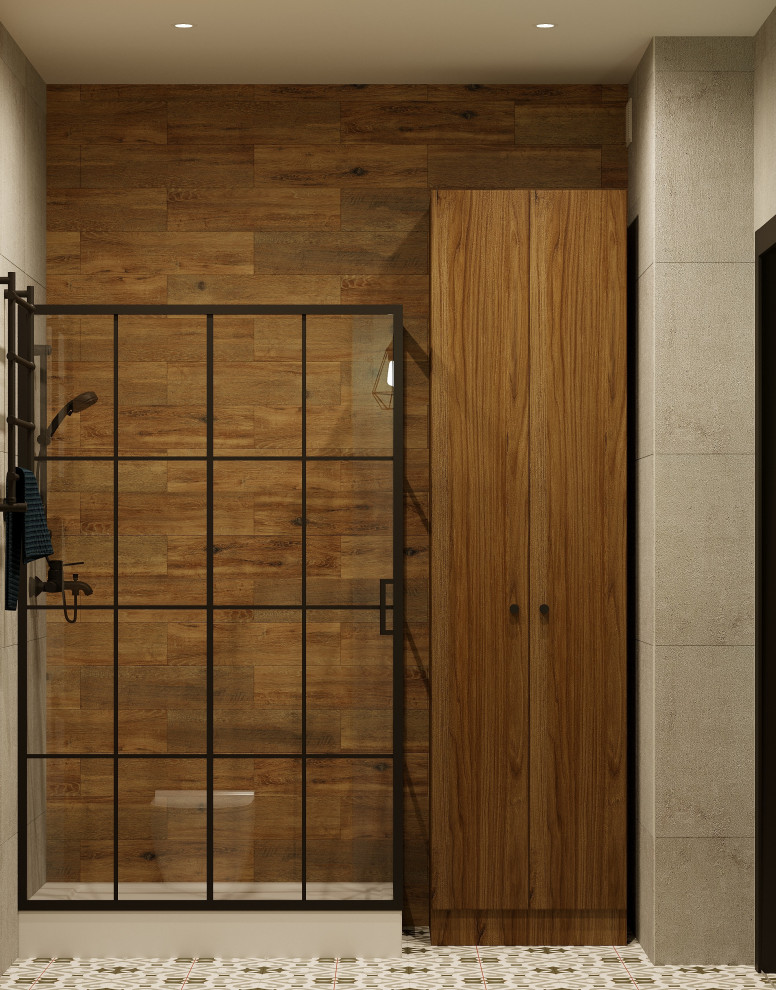 Санузел в стиле Лофт