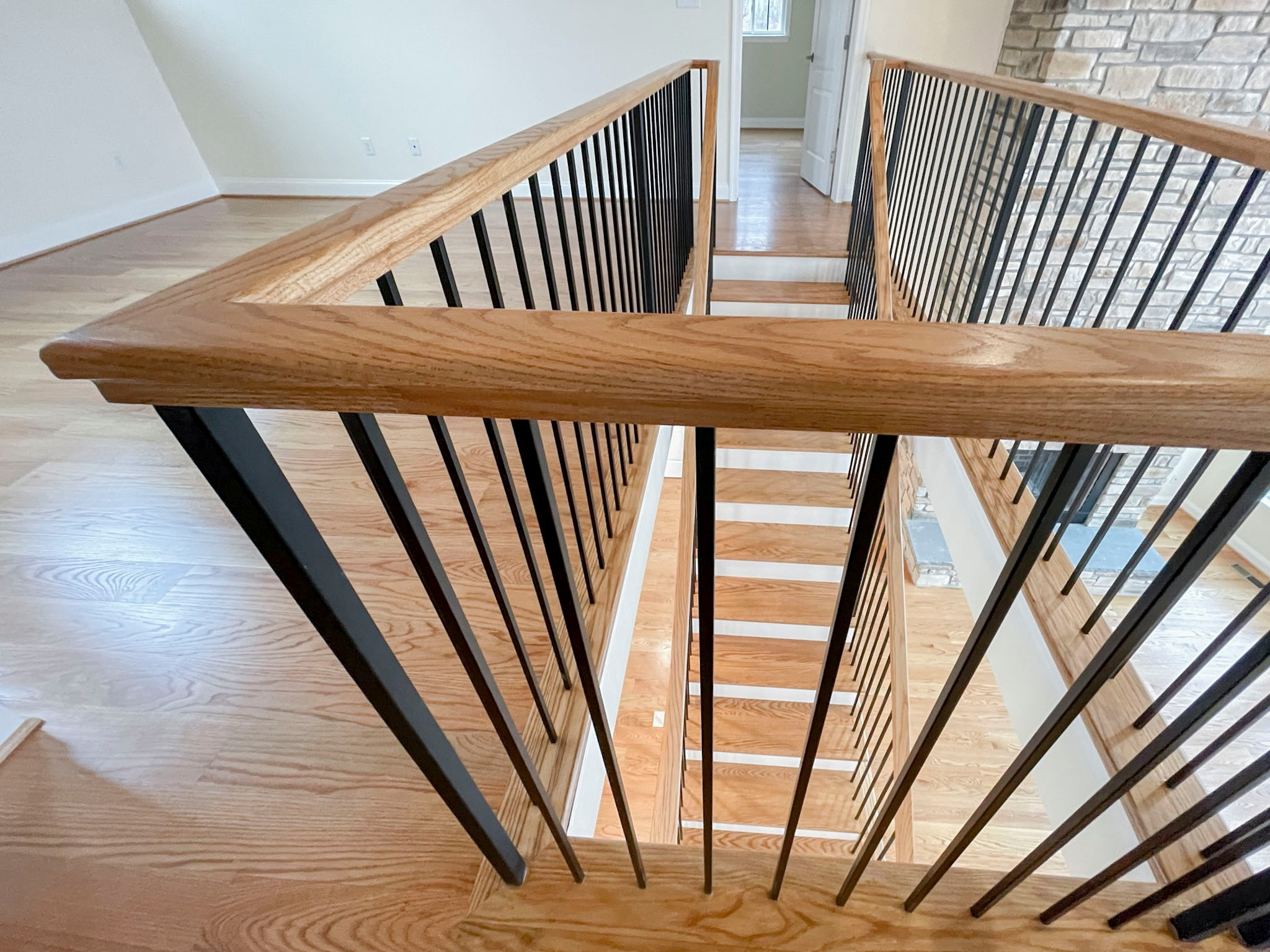 97_Airy Straight-Floating Staircase in Transitional-Mountain Home, Luray, VA 228