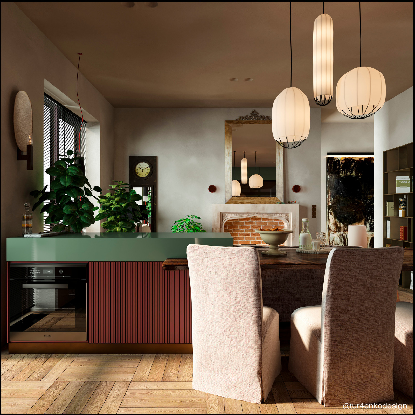 Эклектичный дизайн квартиры 100 м2 в ЖК "Павелецкая сити"