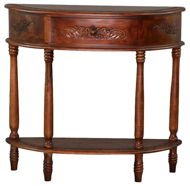 Half Moon Hall Table Traditional Console Tables By Organize It Half Moon Hall Table