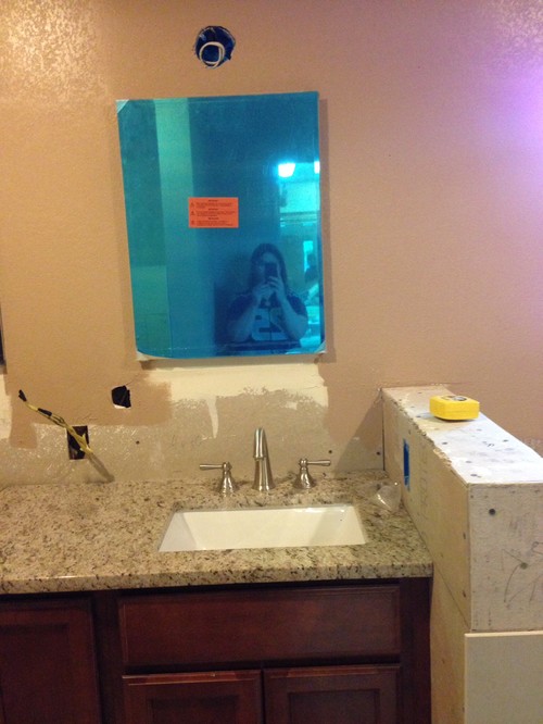 Bathroom Light Not Centered Over Sink new bathroom and vanity mirror is not centered Bathroom Light Not Centered Over Sink new bathroom and vanity mirror is not centered