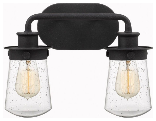 2 Light Transitional Bathroom Light Fixture Approved for Damp Locations ...