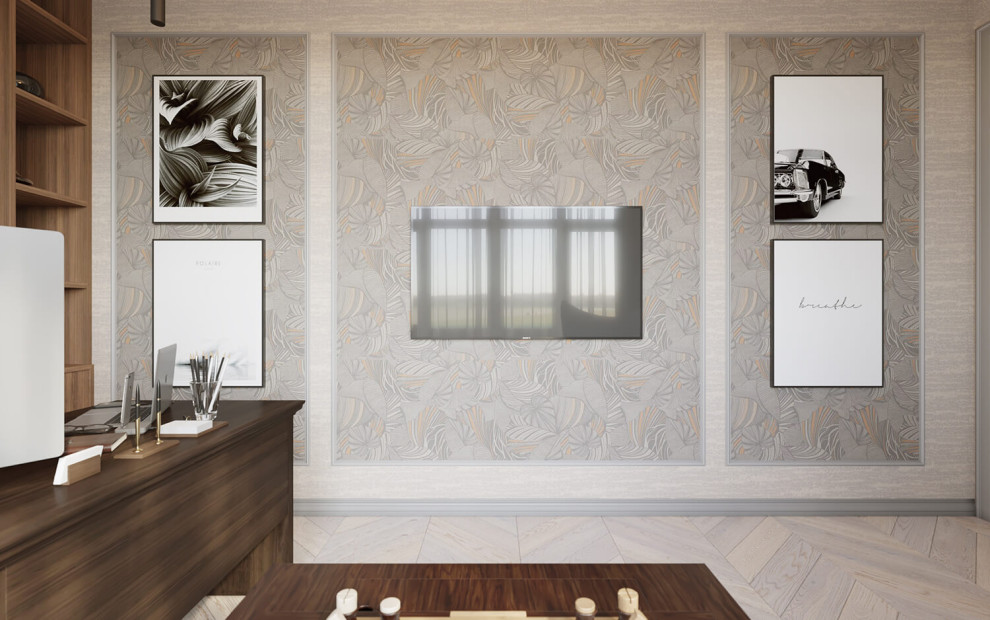 Дизайн интерьера жилого дома. Современная классика.