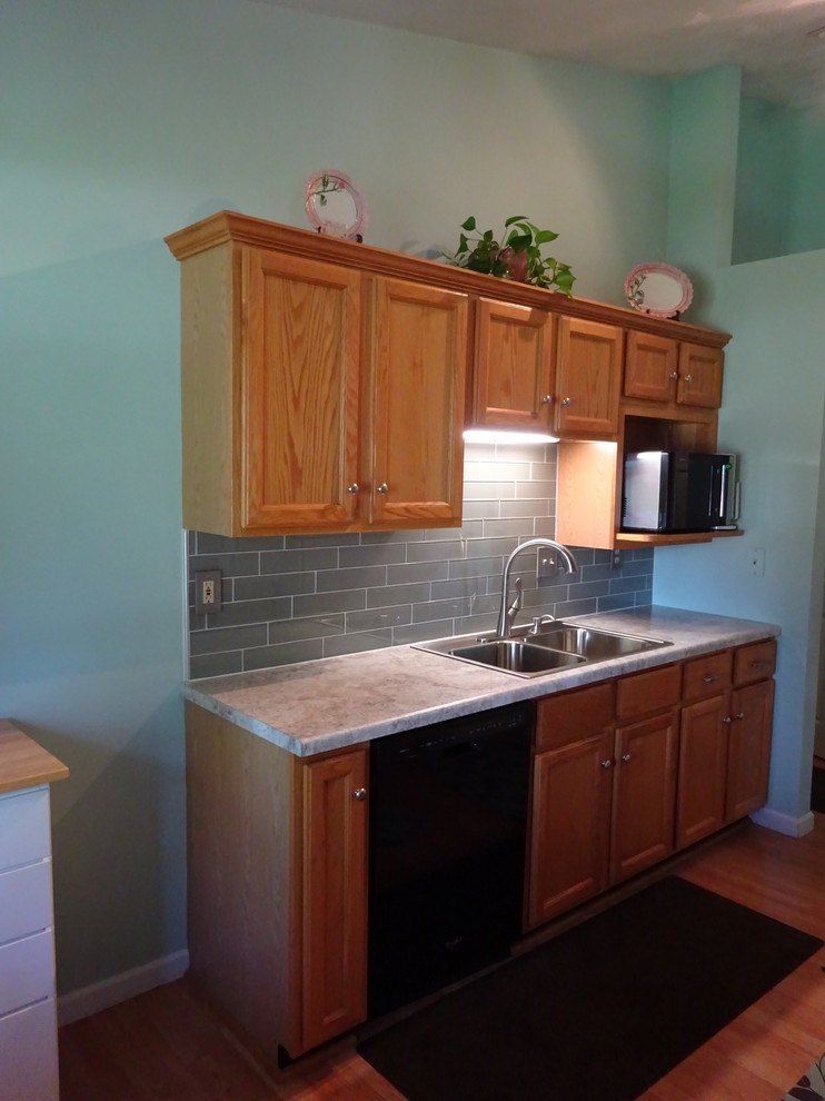 Transitional home design photo in Chicago