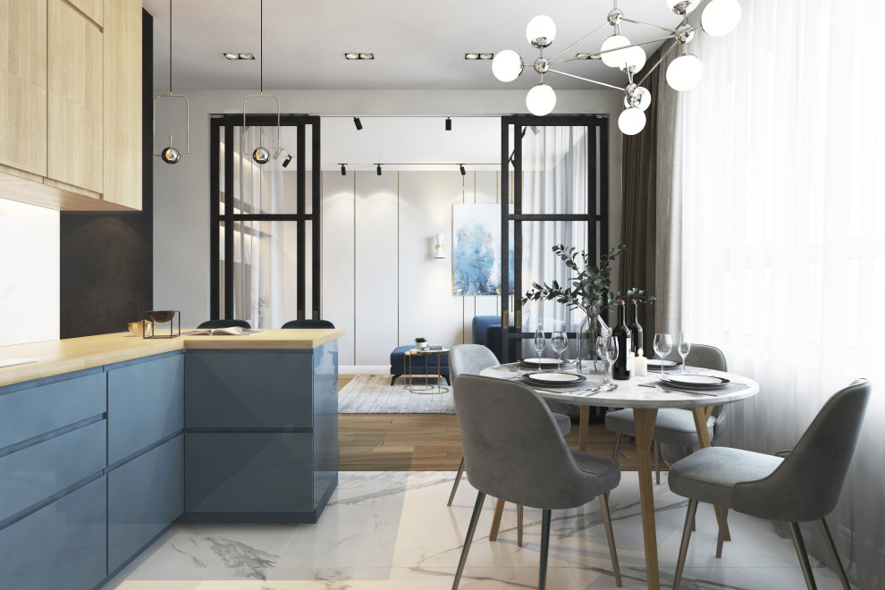 Дизайн-проект квартиры в современном стиле 90 м.кв г. Москва