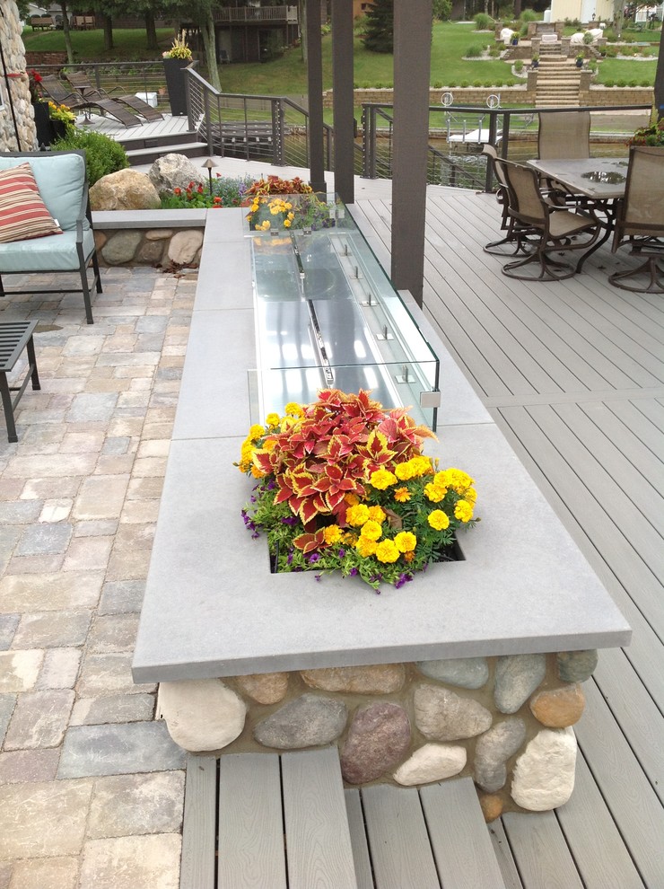 This is an example of an industrial patio in Grand Rapids.