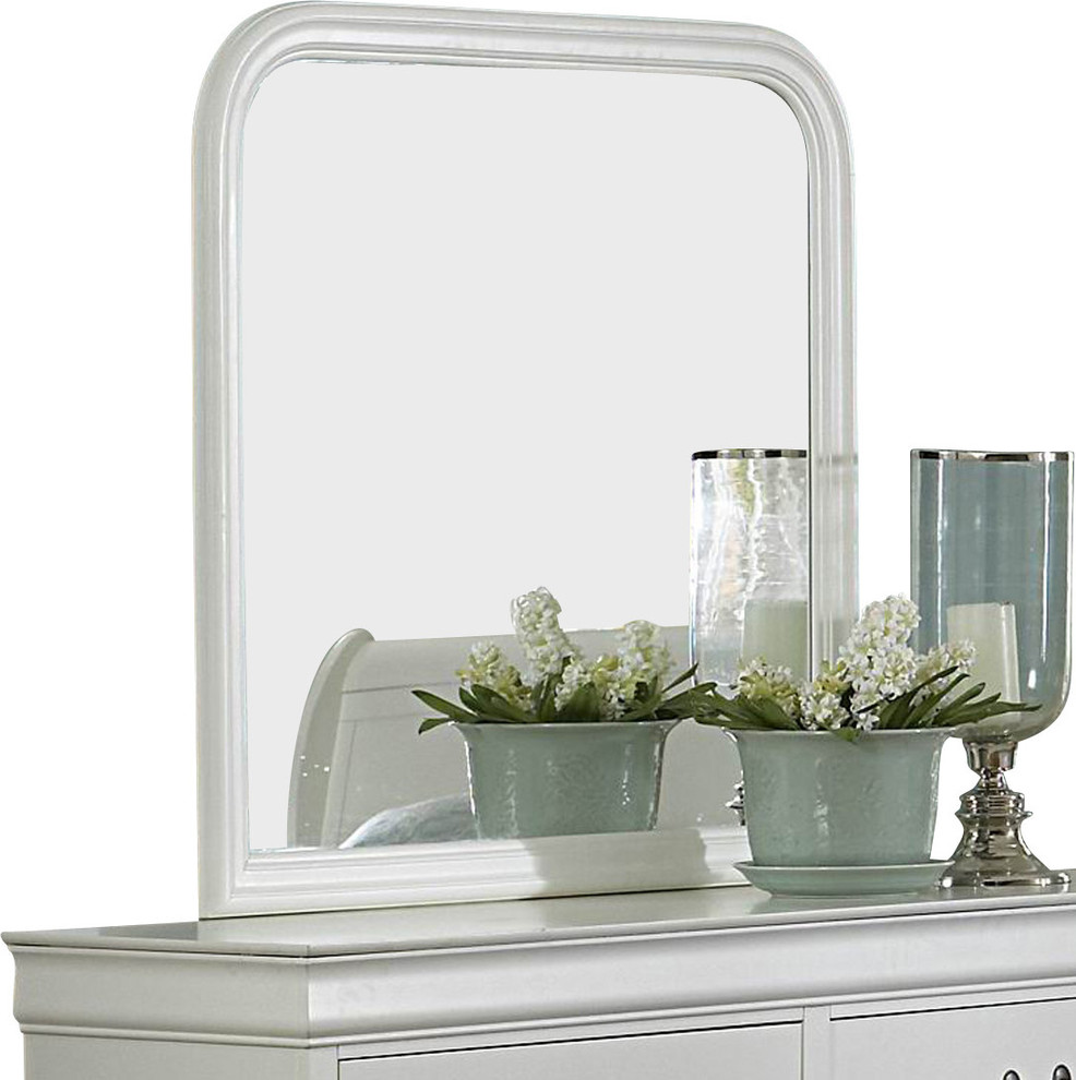 Homelegance Marianne Arched Mirror in White