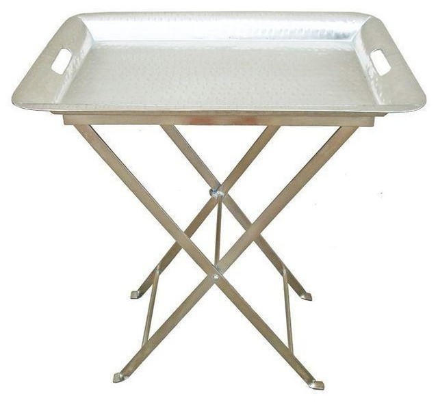 silver tray table