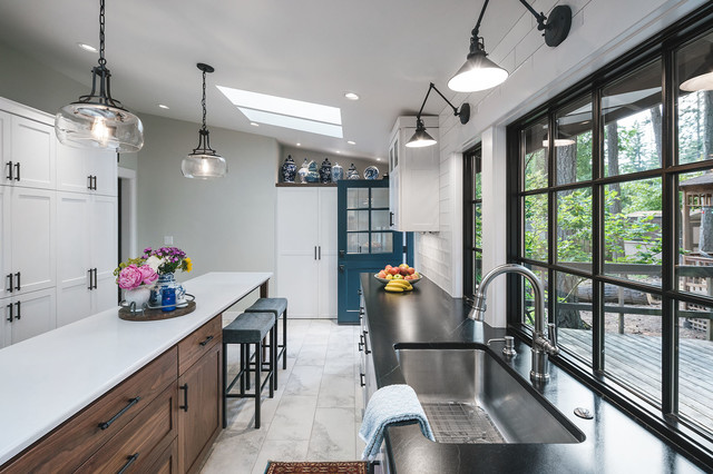 Industrial Farmhouse Kitchen landstil-koekken