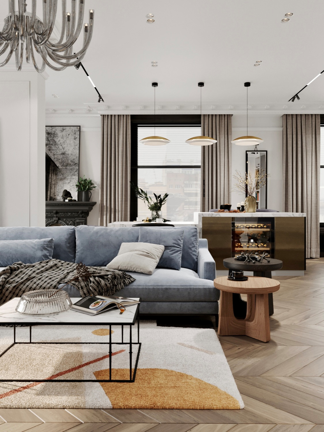 Квартира для сына дизайнера с отличным вкусом