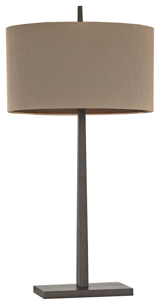 Lamp Works Wheatstone 1 Light Table Lamp, Bronze Transitional Table