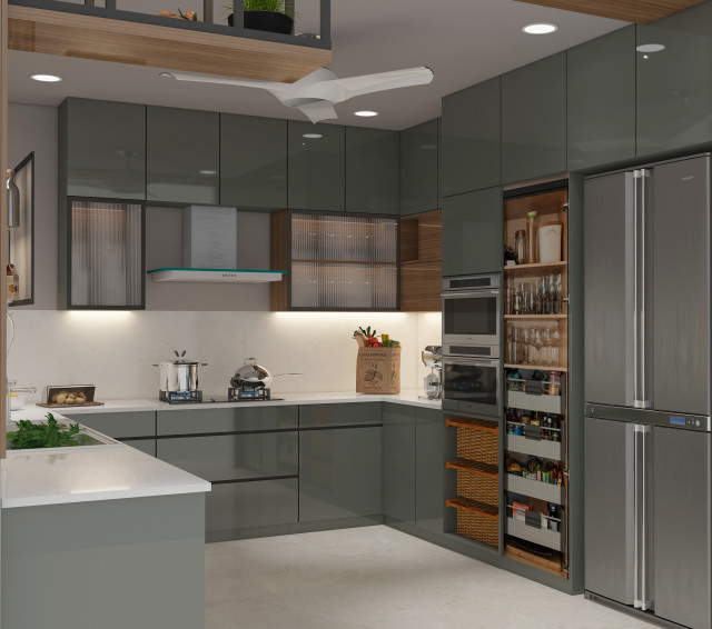 Modular Kitchen by Space Creater 