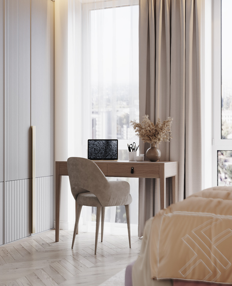 Спальня в нежных тонах