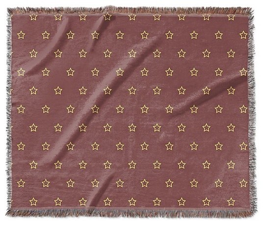 "Stars" Woven Blanket 60"x50"