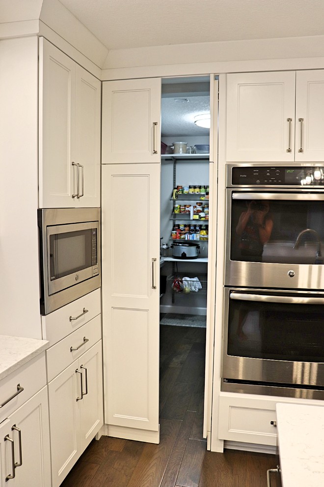 White Kitchen Remodel - Transitional - Kitchen - Cedar ...