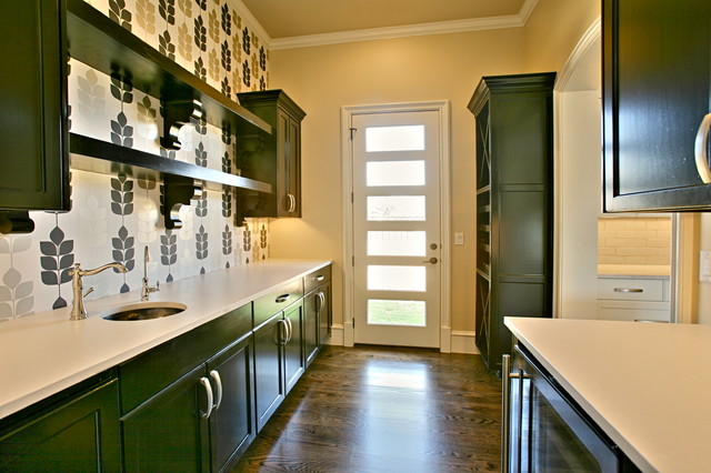 Painted Brick Villa transitional-kitchen