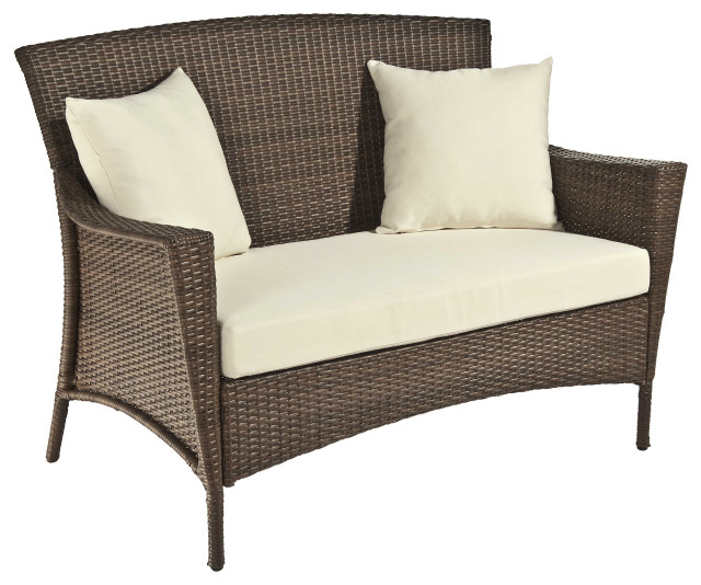 Galleon Collection Outdoor Garden Patio Furniture 1Piece Loveseat Tropical Outdoor