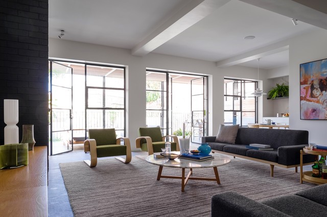 Woollahra House contemporary-vardagsrum