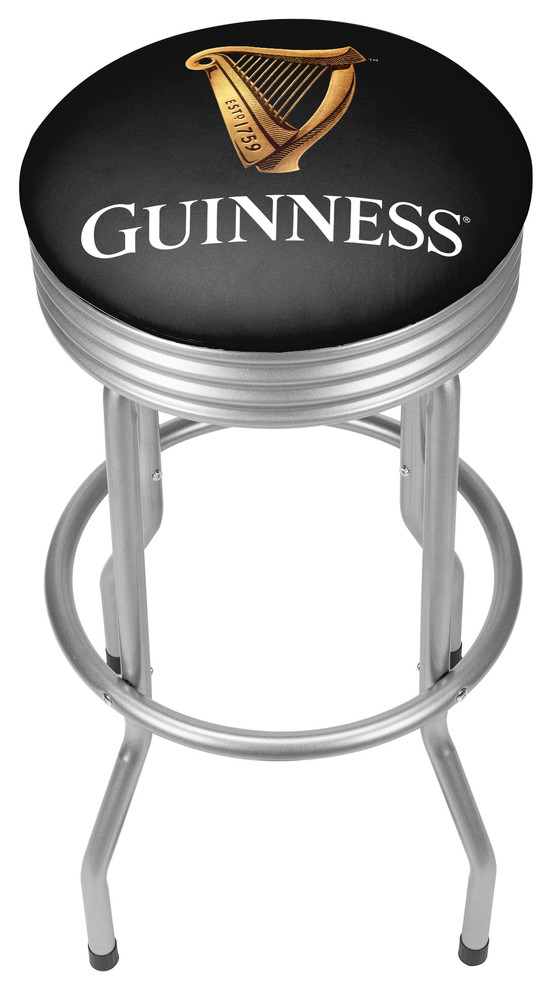 Guinness Custom Outdoor Ribbed Barstool Contemporary Outdoor Bar