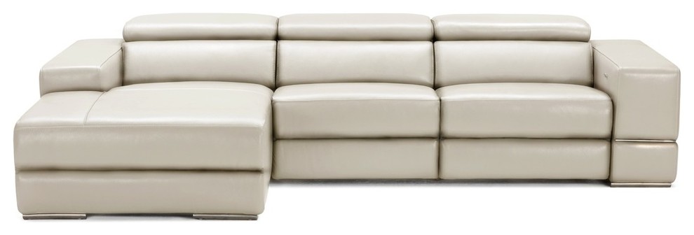 VIG Furniture, Divani Casa Hilgard Modern Sectional Sofa With Recliner