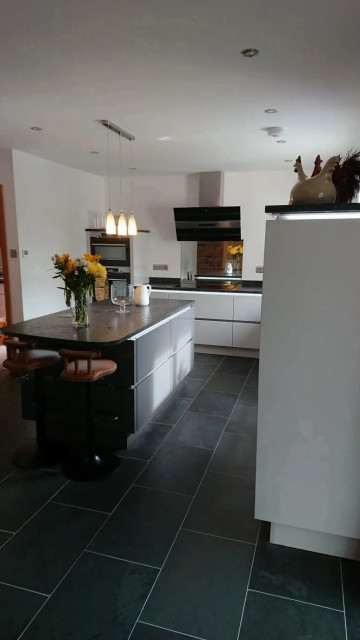 Satin Grey Handleless Kitchen 4 modern-kitchen