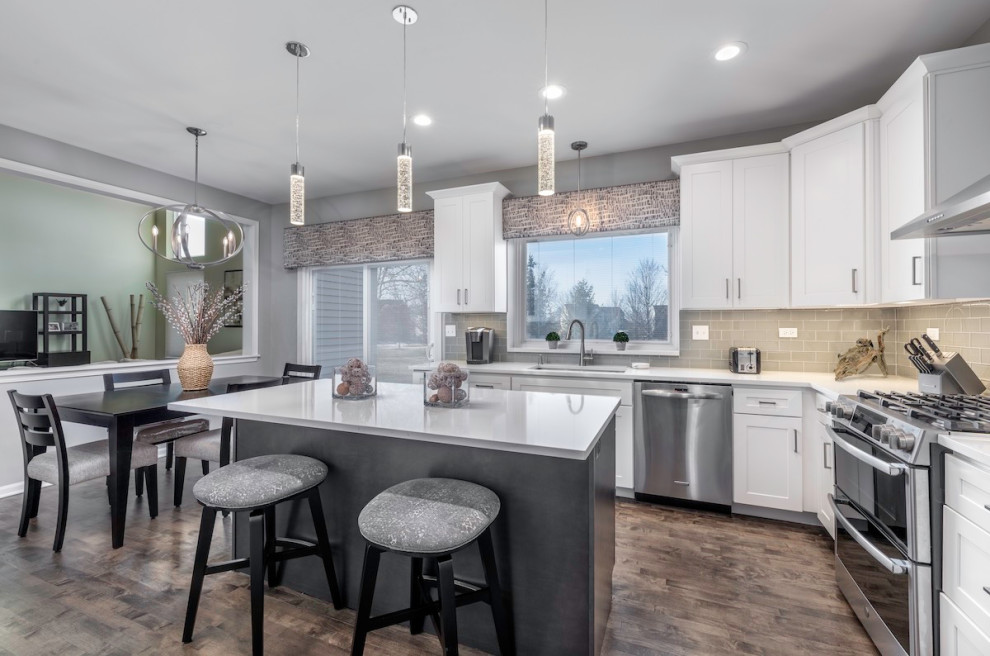 Kitchen - transitional kitchen idea in Chicago