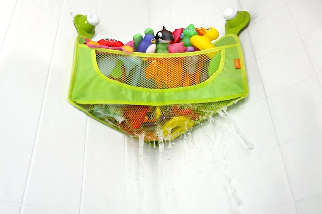 Dreambaby Bath Toy Organizer Bag - Quick Dry Hanging Bath Toys Holder - Orange