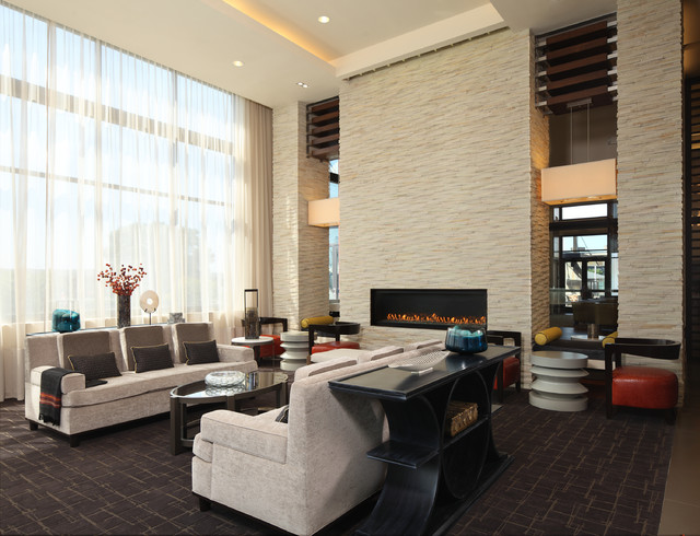 Tile Your Fireplace modern-wohnbereich