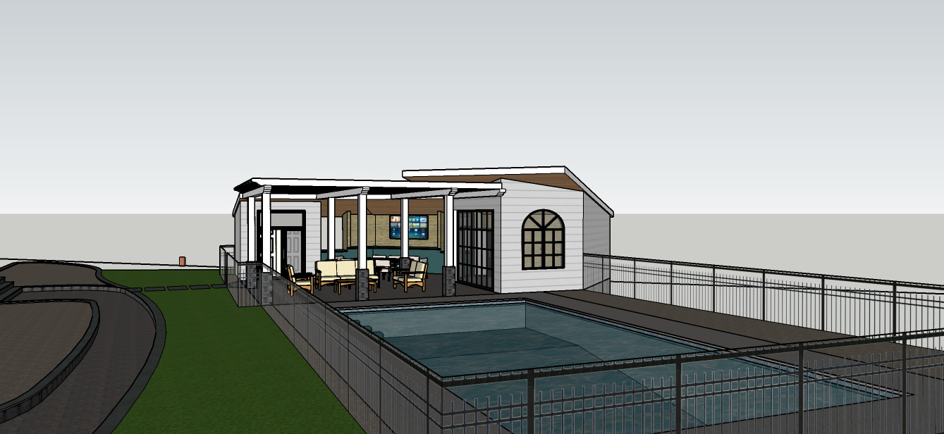 Pool and Pool House