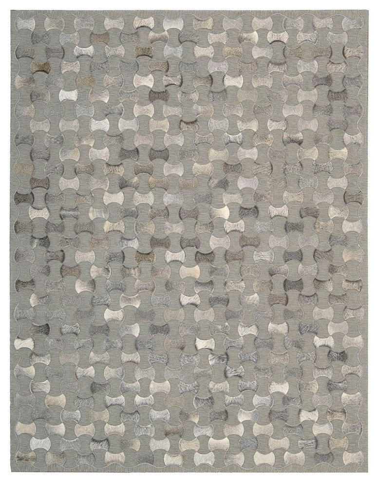 Joseph Abboud Chicago Chi01 Gray Area Rug, 8 x 11 Contemporary Area
