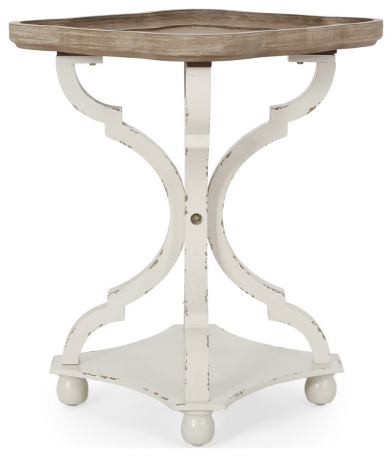 Douglas French Country Accent Table With Square Top French Country