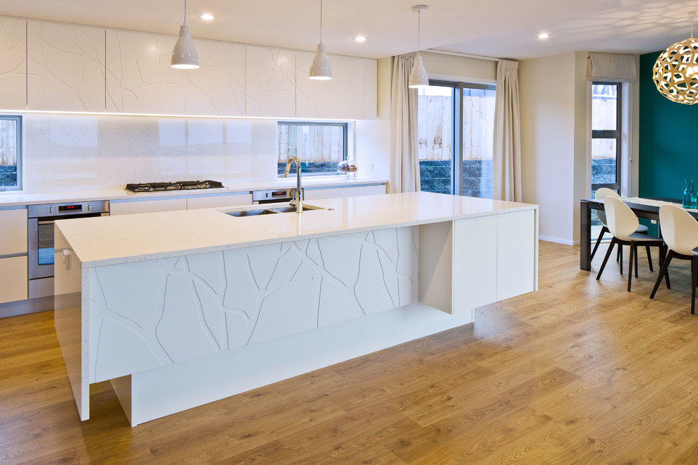 This is an example of a modern kitchen in Wellington.