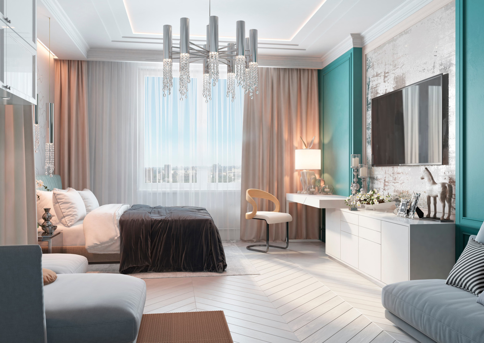 Дизайн и ремонт квартиры в ЖК «Донской Олимп» — Пересечение миров.