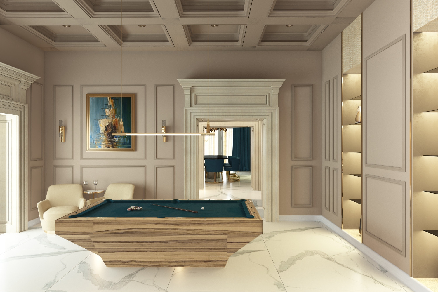 Villa  sul mare con la  vista Vesuvio