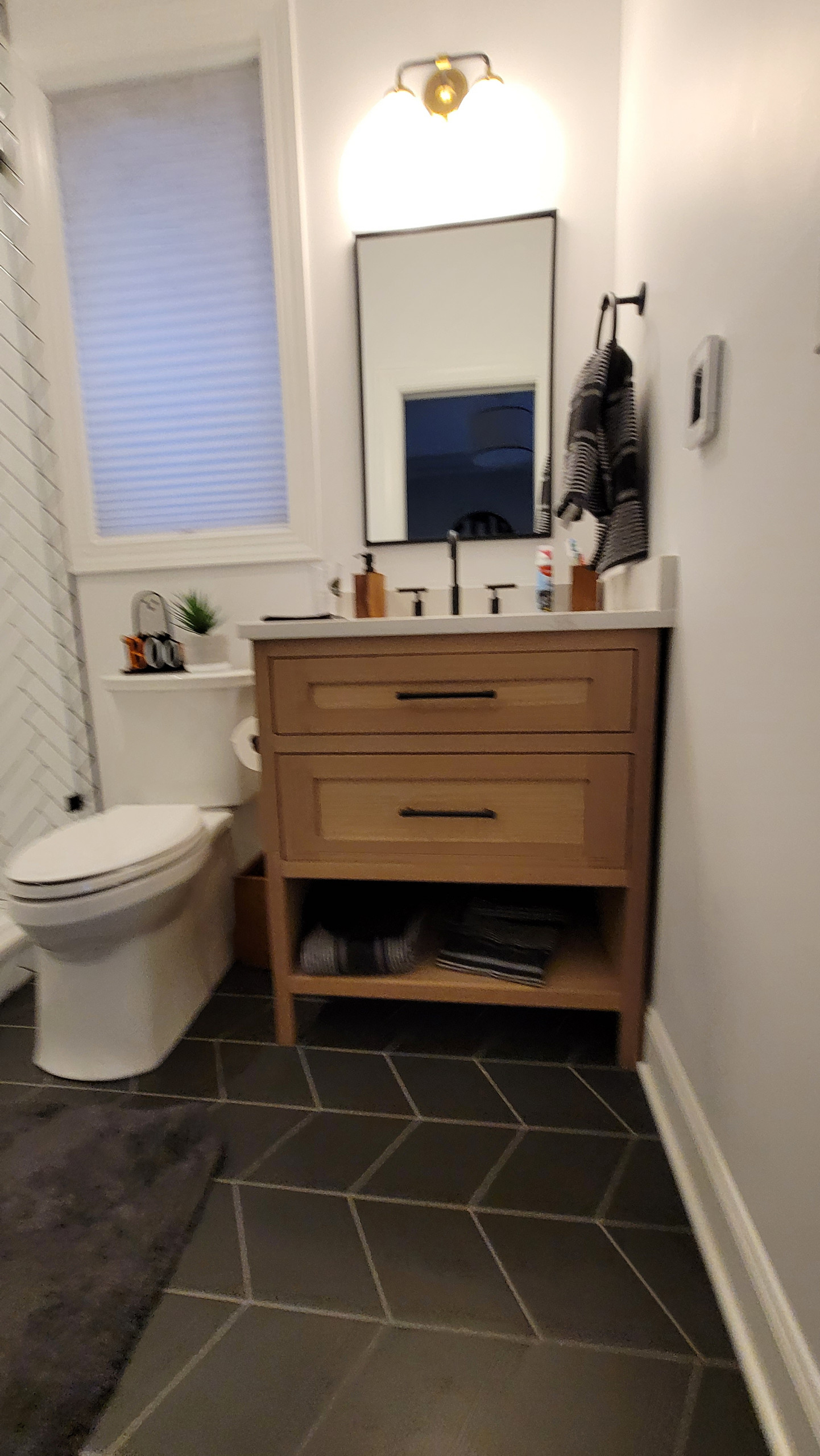 custom vanities white oak